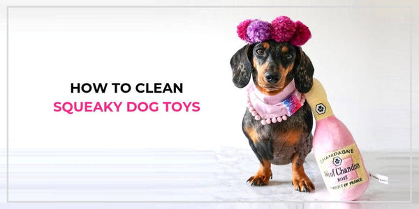 How to clean outlet plush dog toys