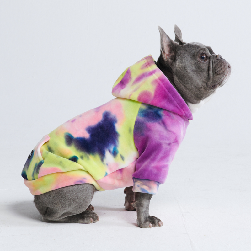 Velvet Dog Hoodie - Berry Lemonade