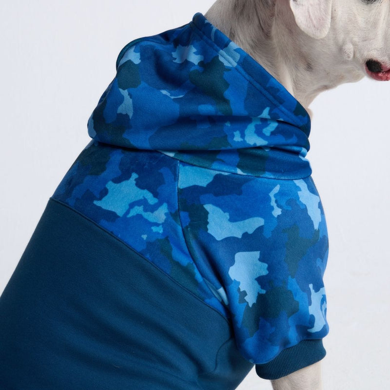 Blue Camo Human Hoodie