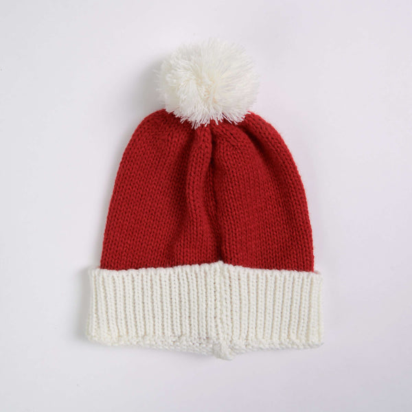 Human Pompom Hat - Santa