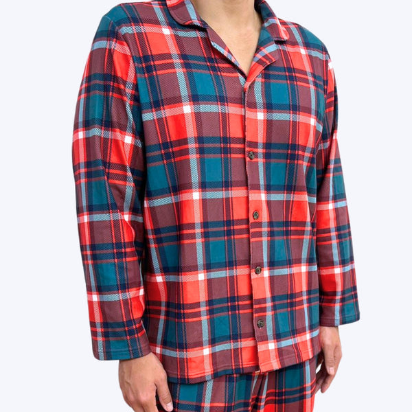 Christmas Pajama Top - Festive Plaid