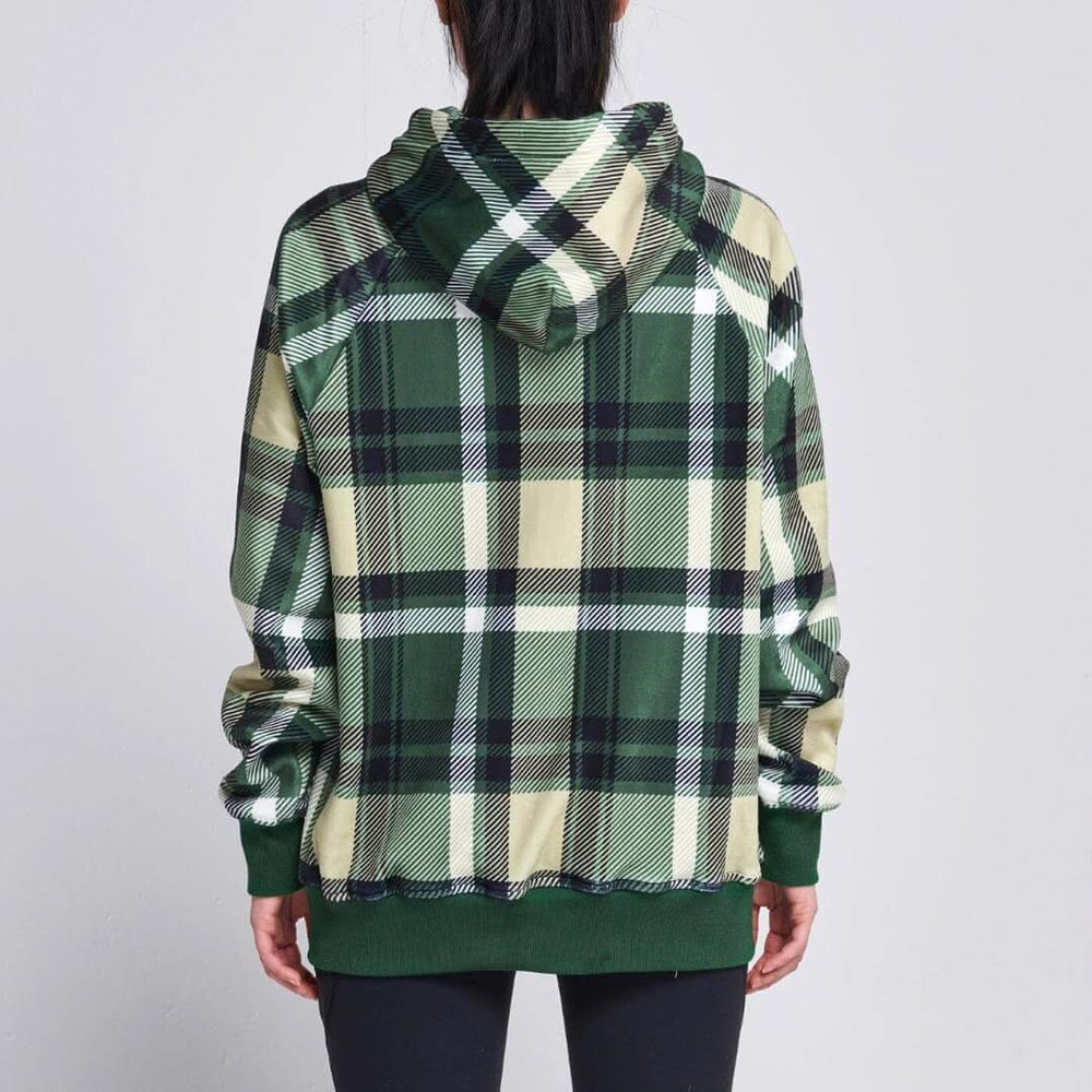 Spark Paws Green Plaid Human Hoodie