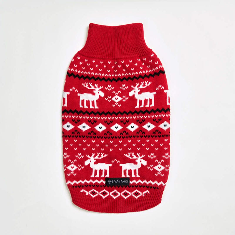 Dasher Red Dog Sweater