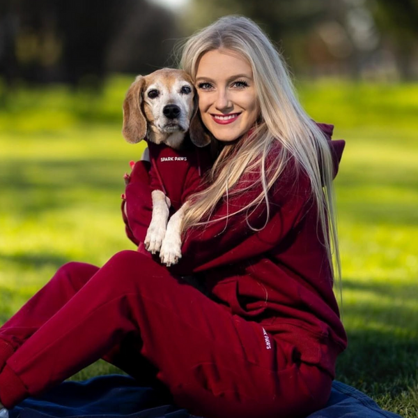 Essential Dog Hoodie - Burgundy