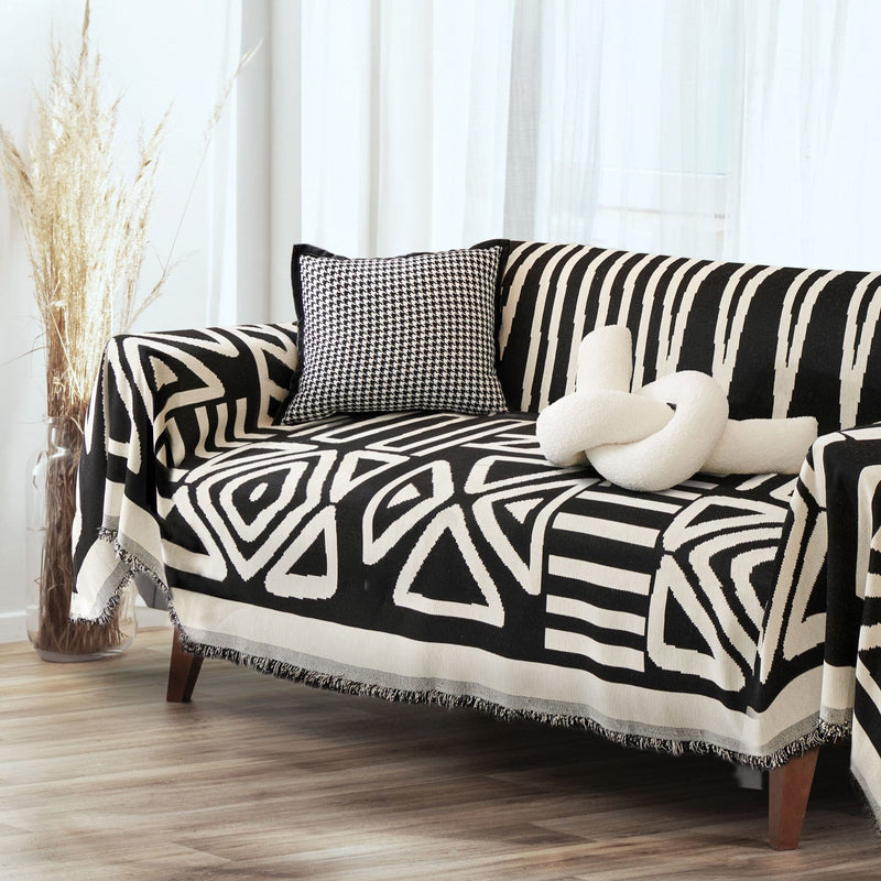 Pet Proof Couch Cover - Boho Black